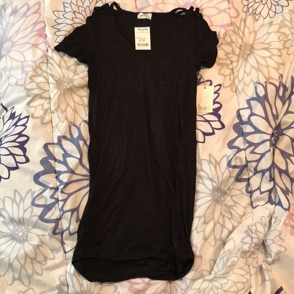 Black t-shirt dress